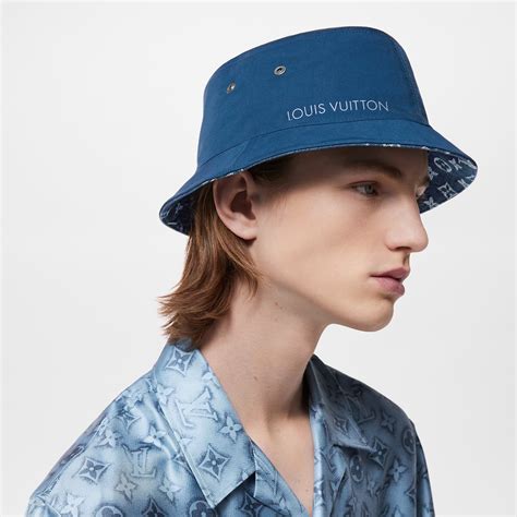 louis vuitton fur bucket hat|Monogram Essential Bucket Hat S00 .